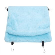 Hamac suspendu Bird Rest Hideaway en peluche douce et confortable, avec tissu en flanelle épais et pelucheux, pliable et facile à nettoyer.