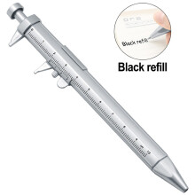 Ballpoint Pen Caliper Multifunctional Vernier Caliper Measuring Tool Shock-Proof Design Durable Construction Metric Scale Markings Compact Size For