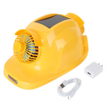 Kühlender Schutzhelm mit Solarventilator und USB-Anschluss, herausnehmbarem und verstellbarem Innenfutter für optimalen Tragekomfort,