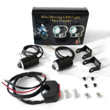 Off Road Light Pod Waterproof LED Motorcycle Driving Lights Dustproof Auxiliary Spotlights With DRL Fog Work Light Corrosion Resistant Shockproof