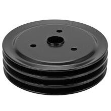 Metalen krukaspoelie met drie groeven, korte waterpomp, compatibel met hoogwaardige, duurzame constructie, premium kwaliteit, geschikt voor Chevy