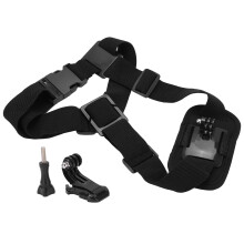 Outdoor Adventure Chest Mount For Gopro Hero Series And Others Quick Adjust Fit Breathable Fabric Stable Hands Free Recording Compatible With
