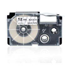 12mm Label Tape Cartridge Ribbon Replacement Compatible with Casio KL-60, KL-100, KL-170, KL-120, KL-180, KL-780, KL-820, KL-7400, KL-8700, KL-8800,