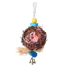 Jucărie de pasăre Crinkle Crinkle Little Star, jucărie stimulatoare pentru păsări, pentru îmbogățirea căutării de hrană, cârlig agățat,