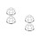 4Pcs Durable Silver Detector Wire Guard Smoking Alarm Shield Home 5