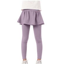 Girls Leggings Toddler Girls Pants School Uniform Pants Warm Stretchy Skirt Leggings for Girls Purple 13-14 Years