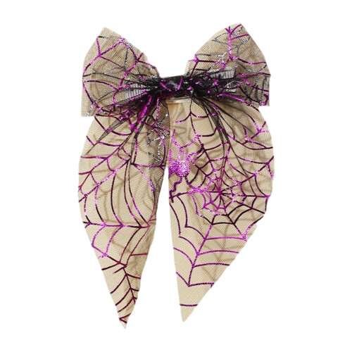 Halloween Hårspänne – Fladdermusspöke Spindelnätsrosett