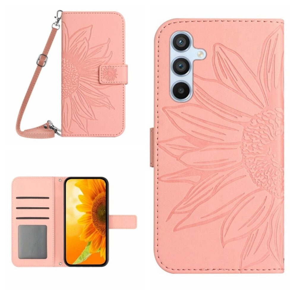 Pu Leather Flip Wallet Case With Magnetic Closure, Card Slots & Adjustable StrapâCompatible With Samsung Galaxy S26+ 5G (6.7") Pink 9558633074338