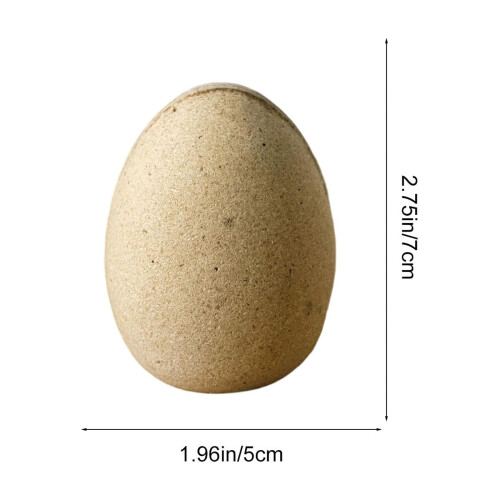 Wooden Blank Easter Egg Craft Kit – Natural Khaki, 13 x 9 1