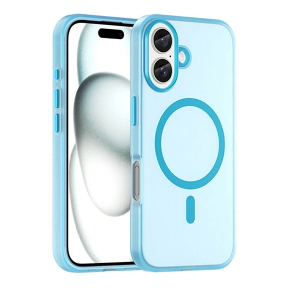 For Compatible With Iphone 16 Magsafe Frosted Translucent Tpu + Pc Full Coverage Phone Case 9558633074673