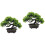 2St Groene Nepden Bonsai Plastic Decor Voor Binnenruimtes 3