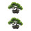 2St Groene Nepden Bonsai Plastic Decor Voor Binnenruimtes 4