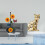 Cat-shaped paper towel holder with non-slip base 2
