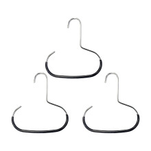 3 Pieces Caps Display Stand with Protective Hook Head Circles Rings Hat Hanger Dormitory Bedroom Closet Accessory