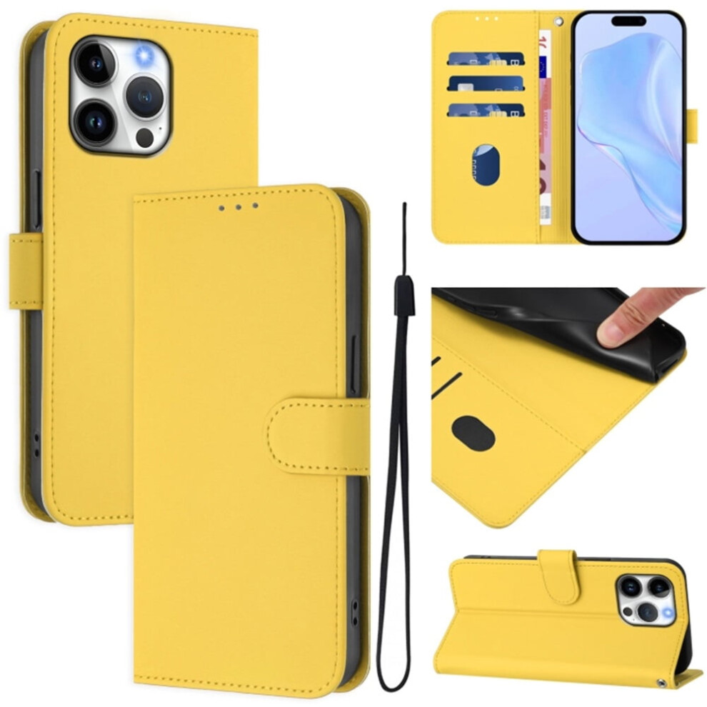 Pu Leather Wallet Case For Iphone 13 Pro Max Yellow 9170372584482