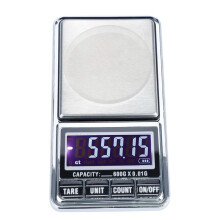 Balança de bolso portátil multifuncional de alta precisão com visor LCD retroiluminado e recursos de fácil leitura.