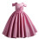 Mädchen-Prinzessinnenkleid, bodenlang, aus Satin 3