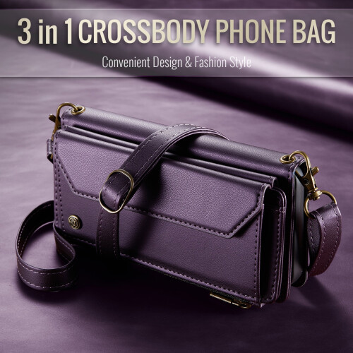 Θήκη πορτοφολιού crossbody για Samsung Galaxy S25FE5G – RFID Blocking, θήκη για 10 κάρτες, μαλακό δέρμα 1