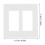 Plaque de recouvrement pour interrupteur double, plaque murale 4