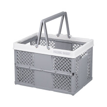 School Storage and Organization Foldable Latchs Bins, Organizer Box with Handle Stackable Plastic Containers, Visible for Closet, Kitchen