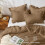 Twin Comforter Set Oak Brown Seersucker Microfiber 2-Pc 2