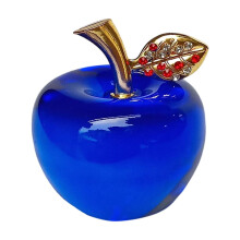 Pisapapeles de cristal único, compatible con figuras de manzana – Objeto de colección de vidrio artístico, ideal para Nochebuena, decoración de