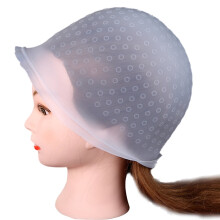 New Arrival! 1Pc Silicone Highlight Cap, Transparent Hair Coloring Cap, Highlighting Salon Colouring Cap Hat Hook Cl Hair Reusable Hair