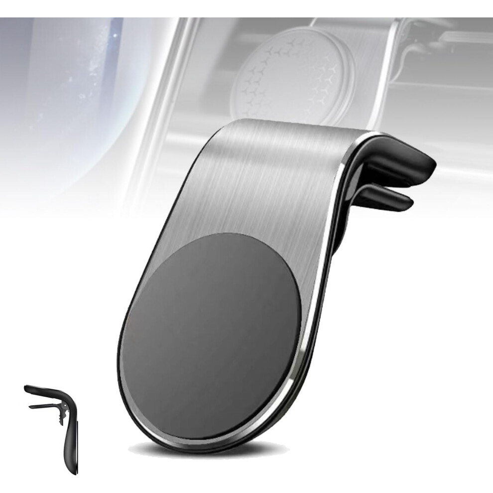 Phone Holder, Mobile Phone Navigation Magnetic Bracket, L Type 360 Rotatable Car Mount Magnet Universal Car Cellphone Holder, For Any Smartphone Black/Silver/Red 9405492301528