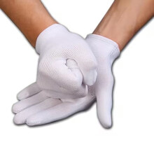 10 Pairs Striped Nylon Gardening Gloves - Breathable, Stretch Fit, Durable and Sun Protective, BPA Free for Driving and Outdoor Tasks