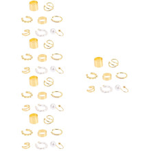 40Stk Gold Ohrclips Nasenreifen Frauen Modischer Schmuck