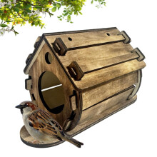Wooden Bird Houses Wooden Hangable Birdhouse Backyard Bird House for Bluebirds Sparrow Chickadee Outdoor Garden Yard Patio Porch Tree diplomatic