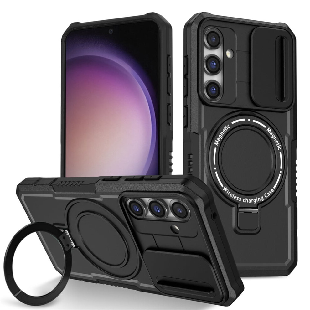 Samsung Galaxy S23 Fe Case 6.4 Inch With Sliding Black 9165521186563
