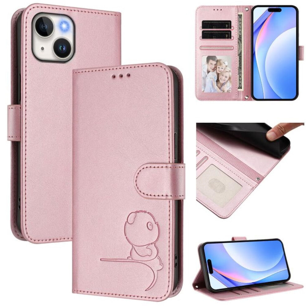 Leather Flip Case For Iphone 13 Mini Â Rfid Wallet, Magnetic Clasp, Lanyard & Stand, Compatible With Iphone 13 Mini Pink 9418476724091