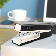 Heavy Duty Desktop Stapler with Anti-Jam Tech, Ergonomic Design, 5.12x2.36x1.57in, Black/L – Compatible with Standard Staples
