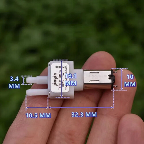 jiayin JYPDM-10Micro M20 Αντλία νερού DC5V6V Μικρή μίνι αντλία αναρρόφησης με διάφραγμα 2