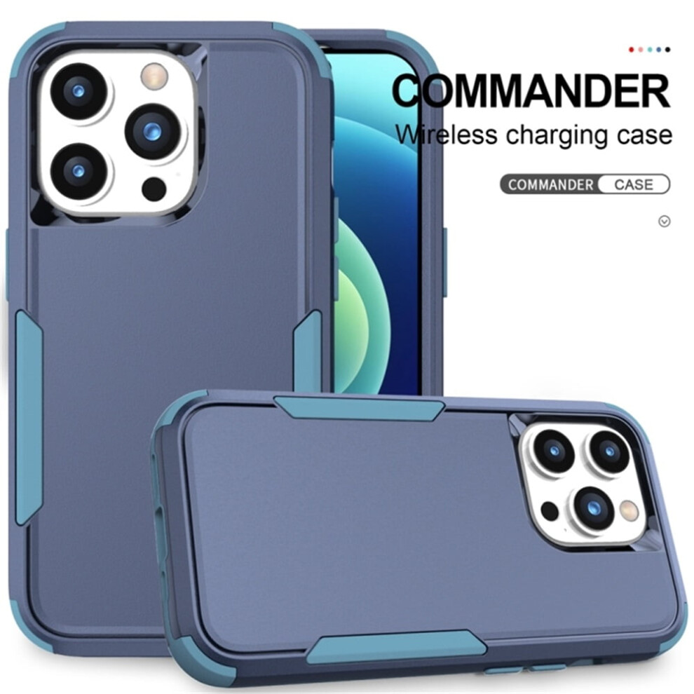 Heavy Duty 3-Layer Shockproof Bumper Case For Iphone 15 Pro 6.1", Dropproof Rubber Armor Protection, +Mint – Compatible With Iphone 15 Pro Blue 9193271864097