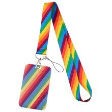 Lanière avec porte-badge d'identification en forme de cœur pour les enseignants et