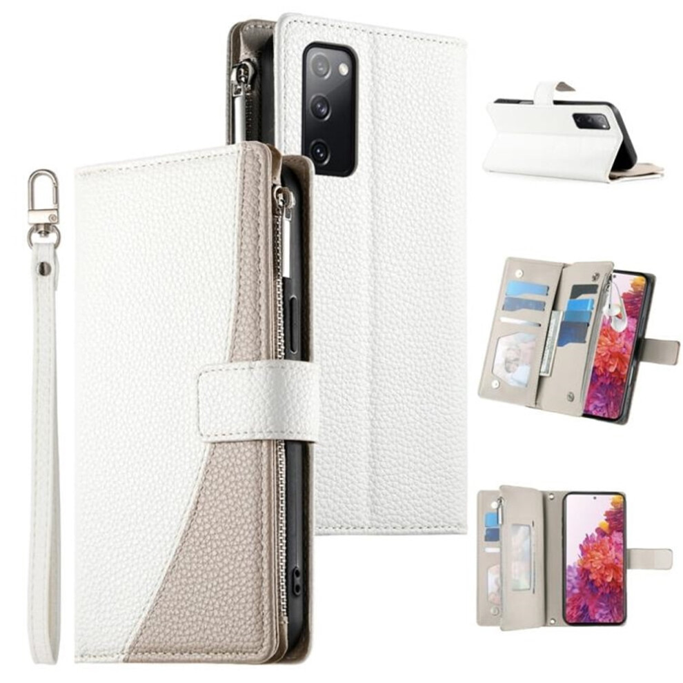 Samsung Galaxy S20 Fe 6.5" Pu Leather Flip Wallet Case White 9165521187928