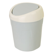 Lixeira pequena com estrutura robusta e durável, lixeira leve para mesa, tampa basculante removível, design fácil de usar para casa.