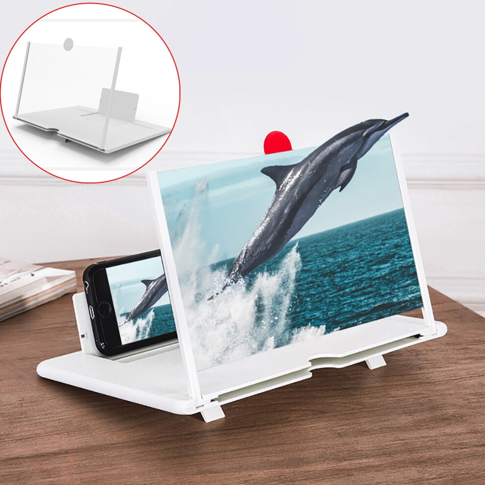 14" Foldable Phone Screen Magnifier Stand With Stereo Amplifier, Compatible With All Smartphones 9152228563964