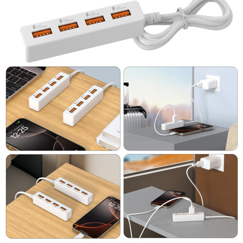 Καλώδιο διαχωριστή USB 4in1USB2.0 Καλώδιο διαχωριστή τροφοδοσίας USB Αρσενικό σε 4USB 1