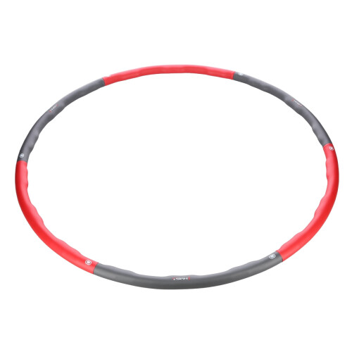 Hula Hoop 100cm, puna-harmaa kuntorengas 2