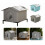 Outdoor Cat Shelter Gray M with Elevated Stand 1