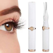 2-in-1 portable heated eyelash curler, long-lasting curling comb clip, USB power supply, 3-speed temperature mode