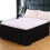 Jupe de lit King Bed Down 15 po Volant doux 1 pièce 1