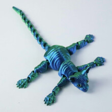 1PC BLUE 29CM 3D printed hairless cat joint movable Siamese cat figurine craft