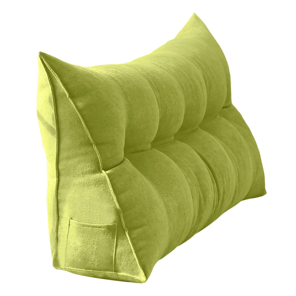 Wedge Headboard Reading Pillow Green Triangular