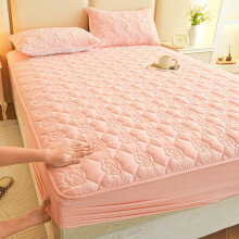 Waterproof Bed Sheet Comfortable Soft Thickened Intercalated Breathable Washed Mattress Protective Cover for Bedrooms and Guest Rooms Topliu