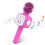 Wireless Karaoke Microphone with LED Lights Rose Red 1