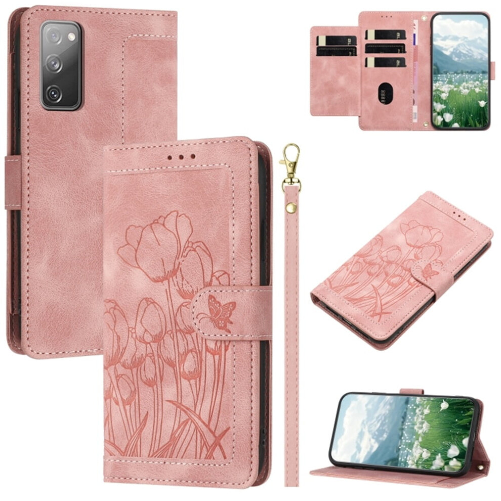 Leather Flip Wallet Case For Samsung Galaxy S20 Fe Tulip 9165521185276